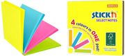 STICKN ΧΑΡΤΙΑ ΣΗΜΕΙΩΣΕΩΝ STICKN ΑΥΤΟΚΟΛΛΗΤΑ 4 ΝΕΟΝ ΧΡΩΜΑΤΑ Α' 76X76MM 100 ΦΥΛΛΑ