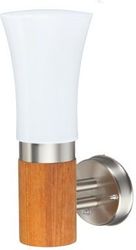 TELCO ΦΩΤΙΣΤΙΚΟ ΤΟΙΧΟΥ ΕΞΩΤΕΡΙΚΟΥ ΧΩΡΟΥ ΜΕ ΑΙΣΘΗΤΗΡΑ ΦΩΤΟΣ ΞΥΛΙΝΟ ΚΑΙ INOX S5030