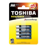 TOSHIBA ΜΠΑΤΑΡΙΕΣ ALKALINE TOSHIBA 3A HIGH POWER 4PCS
