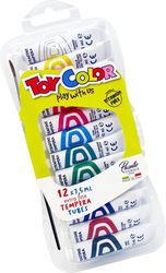 TOY COLOR TOY COLOR ΤΕΜΠΕΡΑ S/WASH ΠΛΑΣΤ. BLISTER 12ΧΡ 7.5ML PRIMARY 0721 ΔΙΑΦ.ΧΡΩΜ.