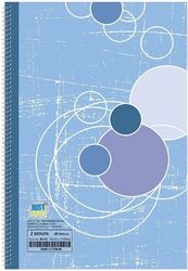 ΤΕΤΡΑΔΙΟ ΣΠΙΡΑΛ 2ΘΕΜΑΤΩΝ ΡΡ ΠΛΑΣΤ. ΕΞΩΦΥΛΛΟ 17X25CM JUSTNOTE 104141 ΜΠΛΕ