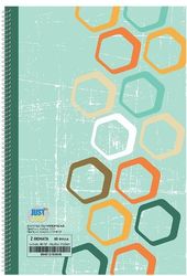 ΤΕΤΡΑΔΙΟ ΣΠΙΡΑΛ 2ΘΕΜΑΤΩΝ ΡΡ ΠΛΑΣΤ. ΕΞΩΦΥΛΛΟ 17X25CM JUSTNOTE 104141 ΠΡΑΣΙΝΟ