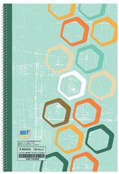 ΤΕΤΡΑΔΙΟ ΣΠΙΡΑΛ 4ΘΕΜΑΤΩΝ ΡΡ ΠΛΑΣΤ. ΕΞΩΦΥΛΛΟ 17X25CM JUSTNOTE 104143 ΠΡΑΣΙΝΟ