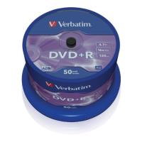VERBATIM DVD+R 16X 4.7GB CAKEBOX 50PCS