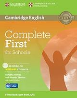 COMPLETE FIRST FOR SCHOOLS WORKBOOK (+AUDIO CD)