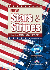 JENNY DOOLEY NEW STARS &amp; STRIPES MICHIGAN ECPE 2021 EXAM STUDENTS BOOK(+ DIGIBOOKS APP)