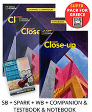 NEW CLOSE-UP A2 SUPER PACK FOR GREECE (STUDENTS BOOK- SPARK- WORKBOOK- COMPANION-TESTBOOK -NOTEBOOK)