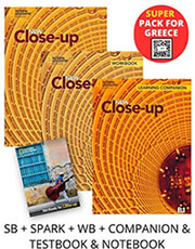 NEW CLOSE-UP B1 SUPER PACK FOR GREECE (STUDENTS BOOK-SPARK- WORKBOOK- COMPANION -TESTBOOK- NOTEBOOK)