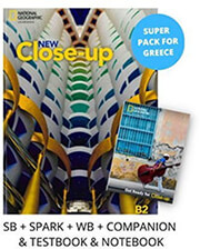 NEW CLOSE-UP B2 SUPER PACK FOR GREECE (STUDENTS BOOK- SPARK -WORKBOOK- COMPANION -TESTBOOK- NOTEBOOK)