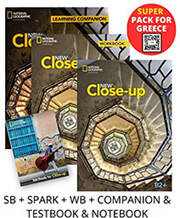 NEW CLOSE-UP B2+ SUPER PACK FOR GREECE (STUDENTS BOOK- SPARK - WORKBOOK - COMPANION -TESTBOO- NOTEBOOK)