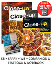 CLOSE UP C1 SUPER PACK FOR GREECE (SB + SPARK + WB + COMPANION &amp; TESTBOOK &amp; NOTEBOOK)