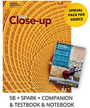 NEW CLOSE UP B1 SPECIAL PACK FOR GREECE (STUDENTS BOOK-SPARK-COMPANION -TESTBOOK -NOTEBOOK)