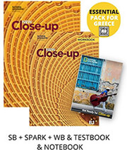 NEW CLOSE UP B1 ESSENTIAL PACK FOR GREECE (STUDENTS BOOK-SPARK-WORKBOOK-TESTBOOK-NOTEBOOK)