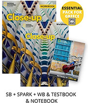 NEW CLOSE UP B2 ESSENTIAL PACK FOR GREECE (STUDENTS BOOK-SPARK-WORKBOOK-TESTBOOK-NOTEBOOK)