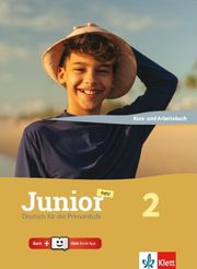 JUNIOR NEU 2 KURSBUCH &amp; ARBEITSTUDENTS BOOKUCH (+ KLETT BOOK-APP)