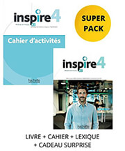 ΣΥΛΛΟΓΙΚΟ ΕΡΓΟ INSPIRE 4 SUPER PACK (LIVRE + CAHIER + LEXIQUE + CADEAU SURPRISE)