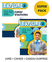 EXPLORE 2 SUPER PACK (LIVRE + CAHIER + CADEAU SURPRISE)