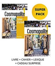 COSMOPOLITE 1 SUPER PACK (LIVRE + CAHIER + LEXIQUE + CADEAU SURPRISE)