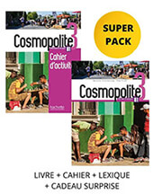 COSMOPOLITE 3 SUPER PACK (LIVRE + CAHIER + LEXIQUE + CADEAU SURPRISE)