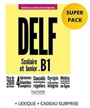 DELF SCOLAIRE &amp; JUNIOR B1 SUPER PACK (+ LEXIQUE + CADEAU SURPRISE) NOUVEAU FORMAT 2021