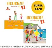 HOURRA! 1 SUPER PACK (LIVRE + CAHIER + PLUS + CADEAU SURPRISE)