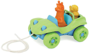 GREEN TOYS DUNE BUGGY PULL TOY - GREEN (PTDG-1309)