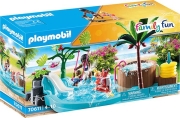 PLAYMOBIL 70611 FAMILY FUN CHILDREN'S POOL WITH SLIDE