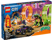 LEGO CITY 60339 DOUBLE LOOP STUNT ARENA