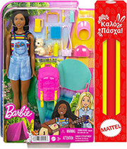 MATTEL MATTEL BARBIE IT TAKES TWO - BROOKLYN CAMPING DARK SKIN DOLL (HDF74)