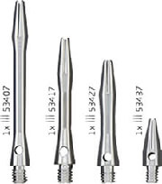 BULLS ΚΟΡΜΟΙ DART BULLS SIMPLEX ALUMINIUM SHAFT MEDIUM SILVER