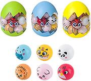 ΑΥΓΟ ΣΕΤ 20 TEM PULL BACK ΖΩΑΚΙΑ ΑΥΓΟ=19X15CM, ΖΩΑΚΙΑ=5X4,5CM