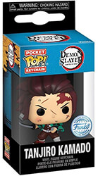 FUNKO POP FUNKO POCKET POP!: DEMON SLAYER S2 - TANJIRO KAMADO (BLOODY) VINYL FIGURE KEYCHAIN