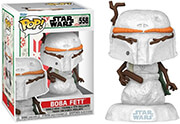 FUNKO POP FUNKO POP! DISNEY STAR WARS: HOLIDAY - BOBA FETT (SNWMN) #558 BOBBLE-HEAD VINYL FIGURE