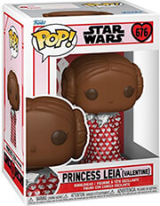FUNKO POP FUNKO POP! DISNEY: STAR WARS VALENTINES DAY 2024 - PRINCESS LEIA (VALENTINE CHOCOLATE) #676