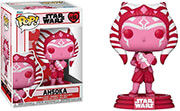 FUNKO POP FUNKO POP! STAR WARS: VALENTINES S2 - AHSOKA #496 BOBBLE-HEAD VINYL FIGURE
