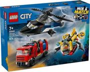 LEGO CITY 60462 HELICOPTER, FIRE ENGINE &amp; SUBMARINE