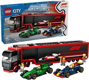 LEGO CITY 60445 F1 TRUCK WITH RB20 &amp; AMR24 F1 CARS