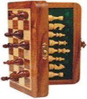 MAGNETIC FOLDING 10'' TRAVEL CHESS SET φωτογραφία