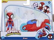 HASBRO DISNEY JUNIOR MARVEL: SPIDEY AND HIS AMAZING FRIENDS - SPIDEY &amp;AMP; MOTORCYCLE