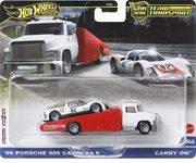 MATTEL HOT WHEELS: PREMIUM CAR CULTURE TEAM TRANSPORT '66 PORSCHE 906 CARRERA 6 CARRY ON
