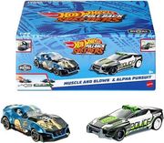 MATTEL MATTEL HOT WHEELS: PULL-BACK SPEEDERS - MUSCLE AND BLOWN ALPHA PURSUIT