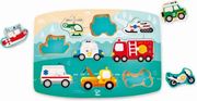 HAPE EMERGENCY PEG PUZZLE (E1406A) - ΠΑΖΛ ΜΕ ΟΧΗΜΑΤΑ ΈΚΤΑΚΤΗΣ ΑΝΑΓΚΗΣ - 10ΤΕΜ.