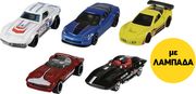 MATTEL ΑΥΤΟΚΙΝΗΤΑΚΙΑ HOT WHEELS ΣΕΤ ΤΩΝ 5 RANDOM + ΛΑΜΠΑΔΑ