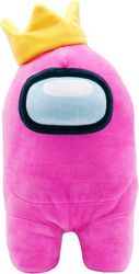 YUME TOYS YUME AMONG US OFFICIAL 12'' PLUSH WITH ACCESSORY PINK WITH CROWN