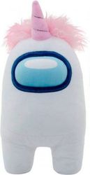 YUME TOYS YUME AMONG US OFFICIAL 12'' PLUSH WITH ACCESSORY WHITE WITH UNICORN HAT