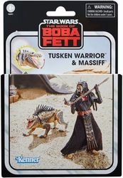 HASBRO FANS DISNEY STAR WARS THE BOOK OF BOBA FETT VINTAGE TUSKEN WARRIOR &amp; MASSIFF FIG 10CM