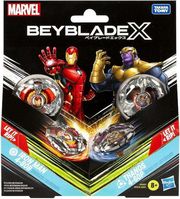 HASBRO MARVEL BEY BLADE X - IRON MAN 4-80B VS. THANOS 4-60P