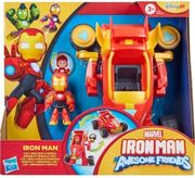 HASBRO MARVEL IRON MAN AND HIS AWESOME FRIENDS - IRON MAN 2 IN 1 MECH SUIT &amp; VEHICLE