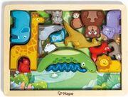 HAPE HAPPY PUZZLES ΞΥΛΙΝΟ ΠΑΖΛ ΖΩΑΚΙΑ ANIMAL KINGDOM PUZZLE (E1656)
