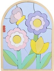 FISHER-PRICE: WOODEN FLOWER PUZZLE BLOCKS
